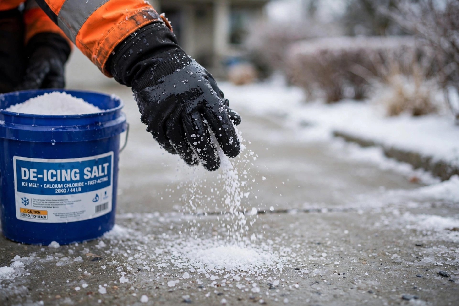 Salt applied for safety